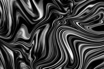 Black and White, Abstract liquify effect background, Marble pattern texture