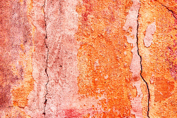 Texture of a concrete wall with cracks and scratches which can be used as a background