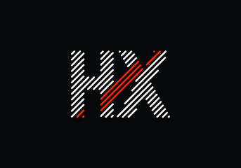 H X Initial Letter Logo design vector template, Graphic Alphabet Symbol for Corporate Business Identity
