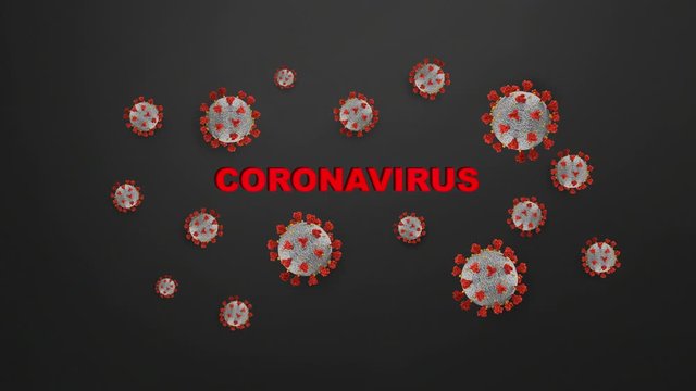 corona virus COVID-19 microscopic moving virus corona virus disease 3d illustration india world