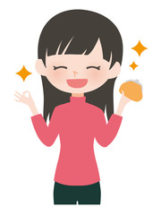 女性ポーズ　ガーリー