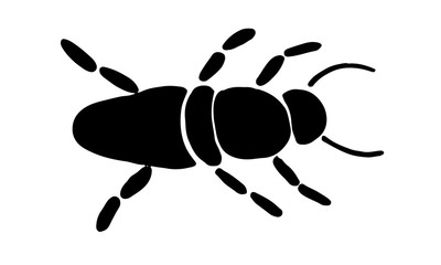 Insect simple icons set - vector collection of bugs symbols in thin line style