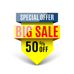 Big sale banner. Vector illustration.