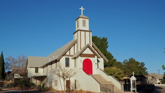 Exterior sunny view of the St Christopher's Episcopal Church