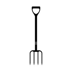 Pitchfork icon. vector illustration Garden fork on white background.