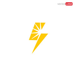 Solar Electric icon/symbol/Logo Design Vector Template Illustration