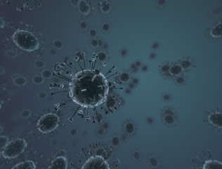 Illustration of the covid19 virus