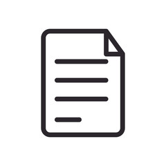 paper document file line style icon