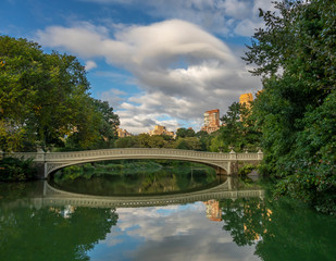 Bow bridge in summer