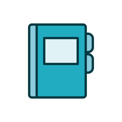 Fototapeta premium agend diary line style icon