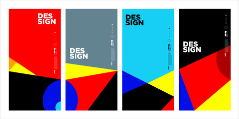 Simple olourful abstract geometric background for banner design templates