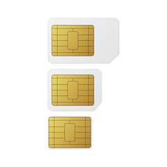 SIM cards set.