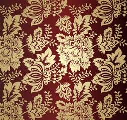 wedding card design, paisley floral pattern , India	