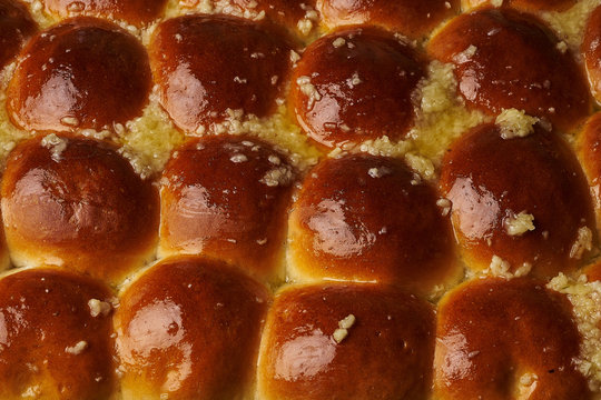 russian donut pampushka baked fresh for borstch