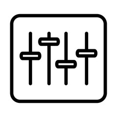 audio equalizer sound line style icon