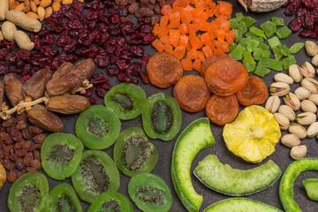 Nutritious Energy Snack. Candied fruit, Dry fruit  Nut.