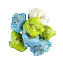 Thai Dessert known as Kow-Griep-Pag- Mor (Thai pronunciation)