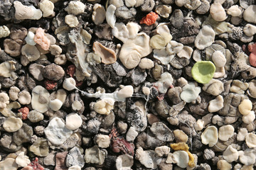 background of chewed chewing gums