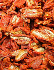 red dried tomatoes of Southern Italy