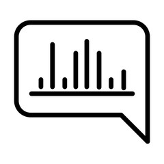 equalizer bubble talk sound line style icon