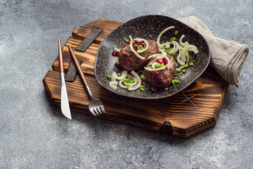 Georgian cuisine cutlet Apkhazura