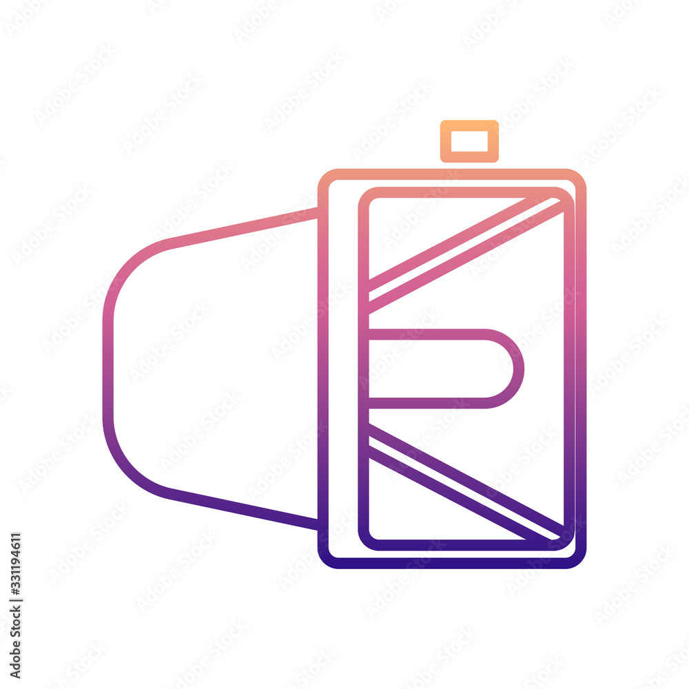 Poster searchlight nolan icon. simple thin line, outline vector of spotlight icons for ui and ux, website o