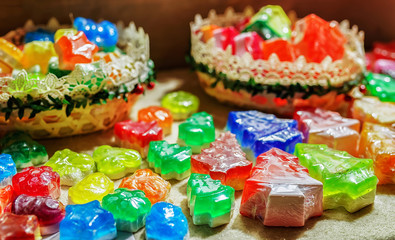Festive handmade soap at the Christmas market in Riga