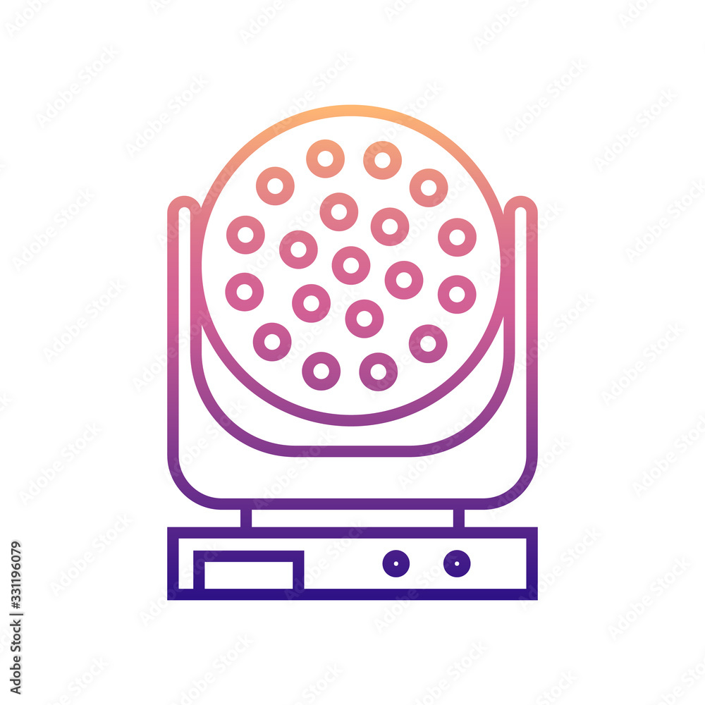 Aufkleber laser lamp nolan icon. simple thin line, outline vector of spotlight icons for ui and ux, website or