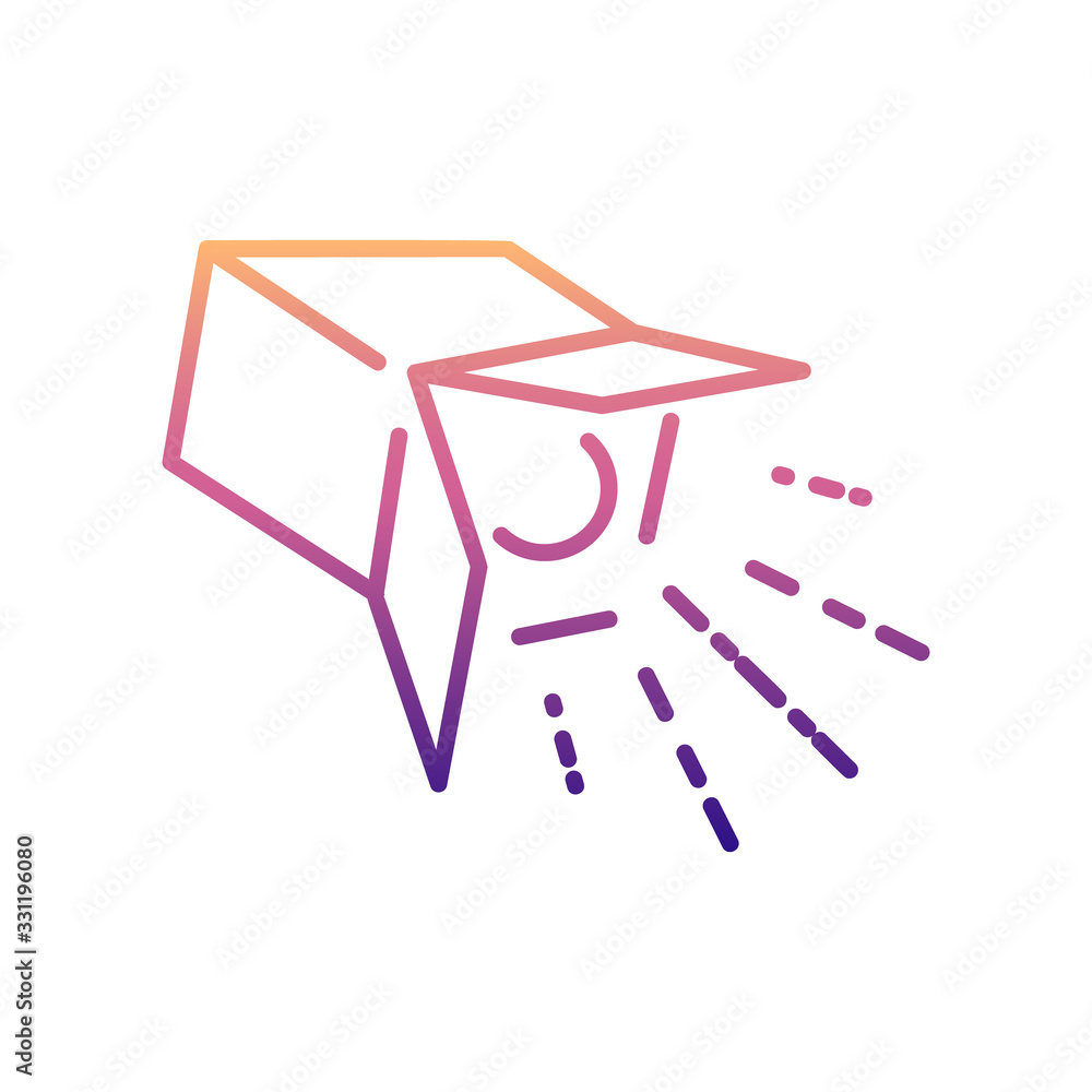 Poster searchlight nolan icon. simple thin line, outline vector of spotlight icons for ui and ux, website o