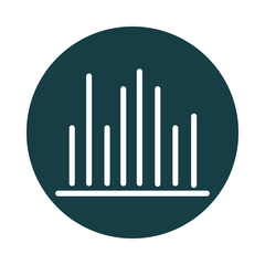 equalizer or frequency audio sound block style icon