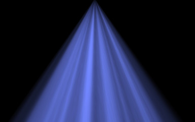 purple beam of rays on black background