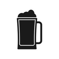 beer icon in trendy flat design