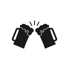 beer icon in trendy flat design