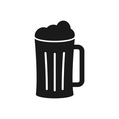 beer icon in trendy flat design