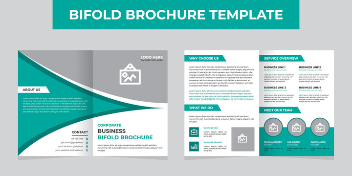 Abstract bifold brochure template