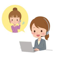 オペレーターのイラスト