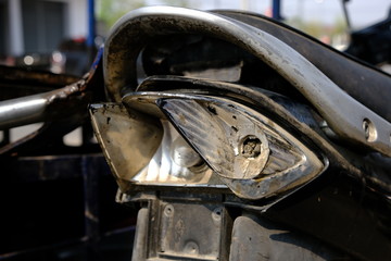  Motorcycle taillights that are damaged