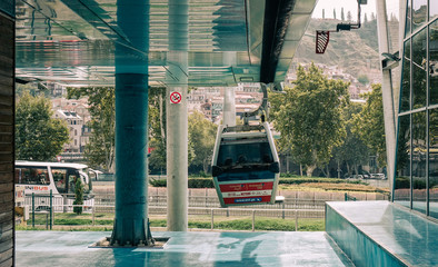Old Town Cable Car in Tbilisi, Georgia
