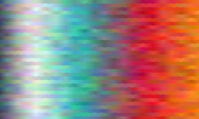 red orange green stripes waves abstract vector background. Simple pattern.