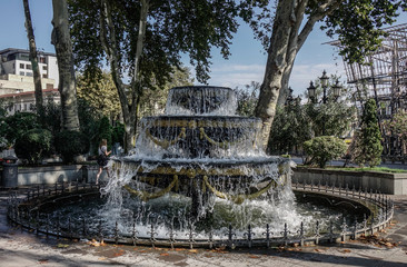 Naklejka premium Ancient fountain in Tbilisi, Georgia