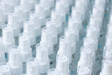 Obraz premium hand sanitizer stockpiling covid-19 contagious disease margin business