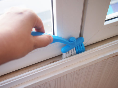 Sliding Window Groove Cleaning Brush Screen Cleaning Tool For Household.