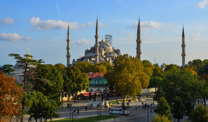 Ancient mosque in Istanbul, Turkey