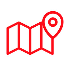 Map pointer, location icon