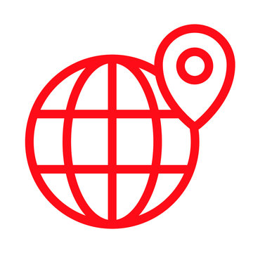 Map pointer, location icon