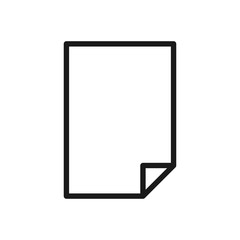 paper icon in trendy flat design