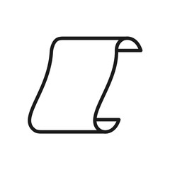 paper icon in trendy flat design