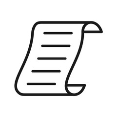 paper icon in trendy flat design