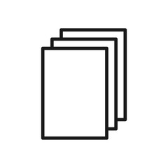 paper icon in trendy flat design