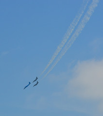 Fighter jet flying on display near Changi Air Base